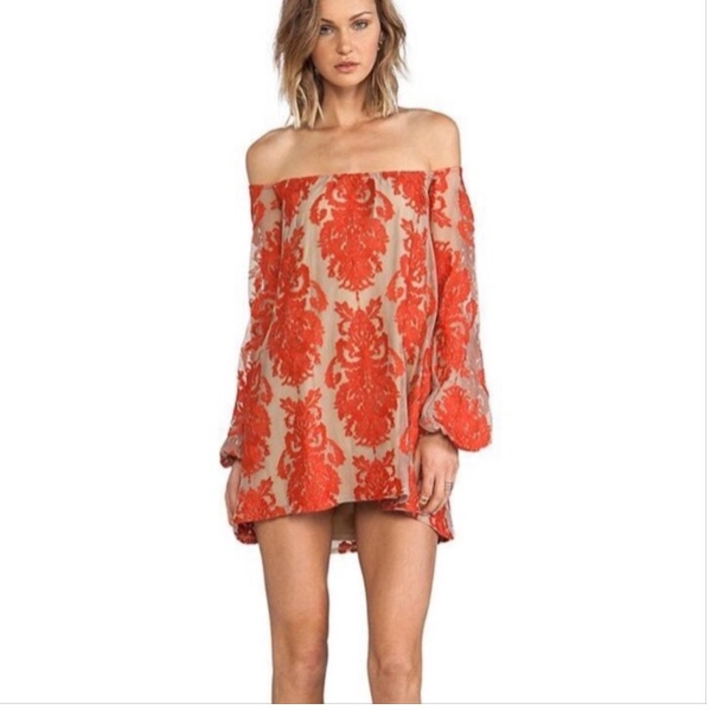 For Love & Lemons Off Shoulder San Marcus Dress
